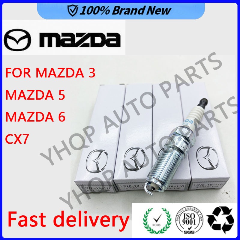 4PCS ใหม่อิริเดียมหัวเทียนสําหรับ Mazda 3 5 6 CX-7 Ford Lincoln L3Y2-18-110 ILTR5A-13G ILTR5A13G
