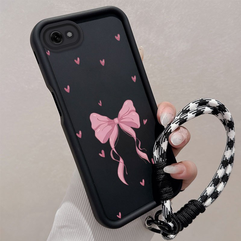 เคสสําหรับ vivo y81 y81i y83 นําเข้าซิลิโคนวัสดุป้องกันการตกความงามน่ารักรูปแบบโบว์โทรศัพท์มือถือเคส