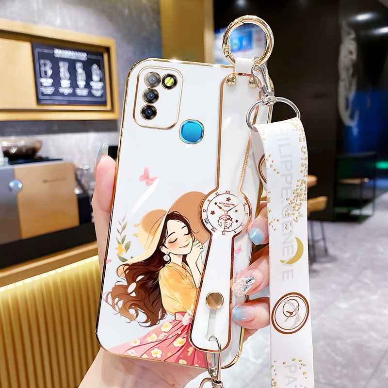 YBDสําหรับInfinixสมาร์ท 5 Spark 6 GO Spark GO 2020 2021 Hot 10 Lite X657 X657B X657CKE5j KE5kสายรัดข