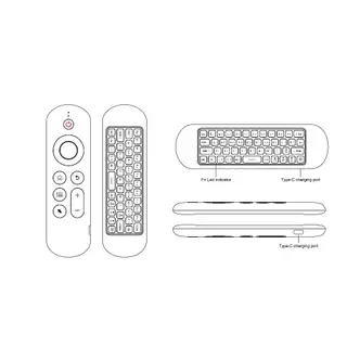 🚚ท้องถิ่น🚚 M5 บลูทูธ 2.4G Dual-mode รีโมทคอนโทรล Air Mouse พร้อมปุ่มกด Backlight BT 5.2 + 2.4G คีย์บอร์ดไร้สายบลูทูธสําหรับ PC TV