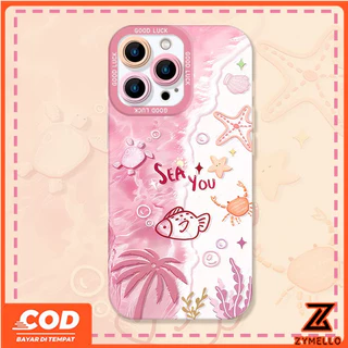เหมาะสําหรับ OPPO A6X A6 A5i A6 PRO A5X A5 5G A3 A3X A5 PRO A3 PRO A38 A79 A60 A58 A78 A18 A57 2022 A95 ใหม่การ์ตูนOcean WorldกันกระแทกTPUเคสโทรศัพท์