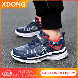 รองเท้าเด็กผู้ชายลายสไปเดอร์แมน แฟชั่น รองเท้าวิ่งลายการ์ตูน…