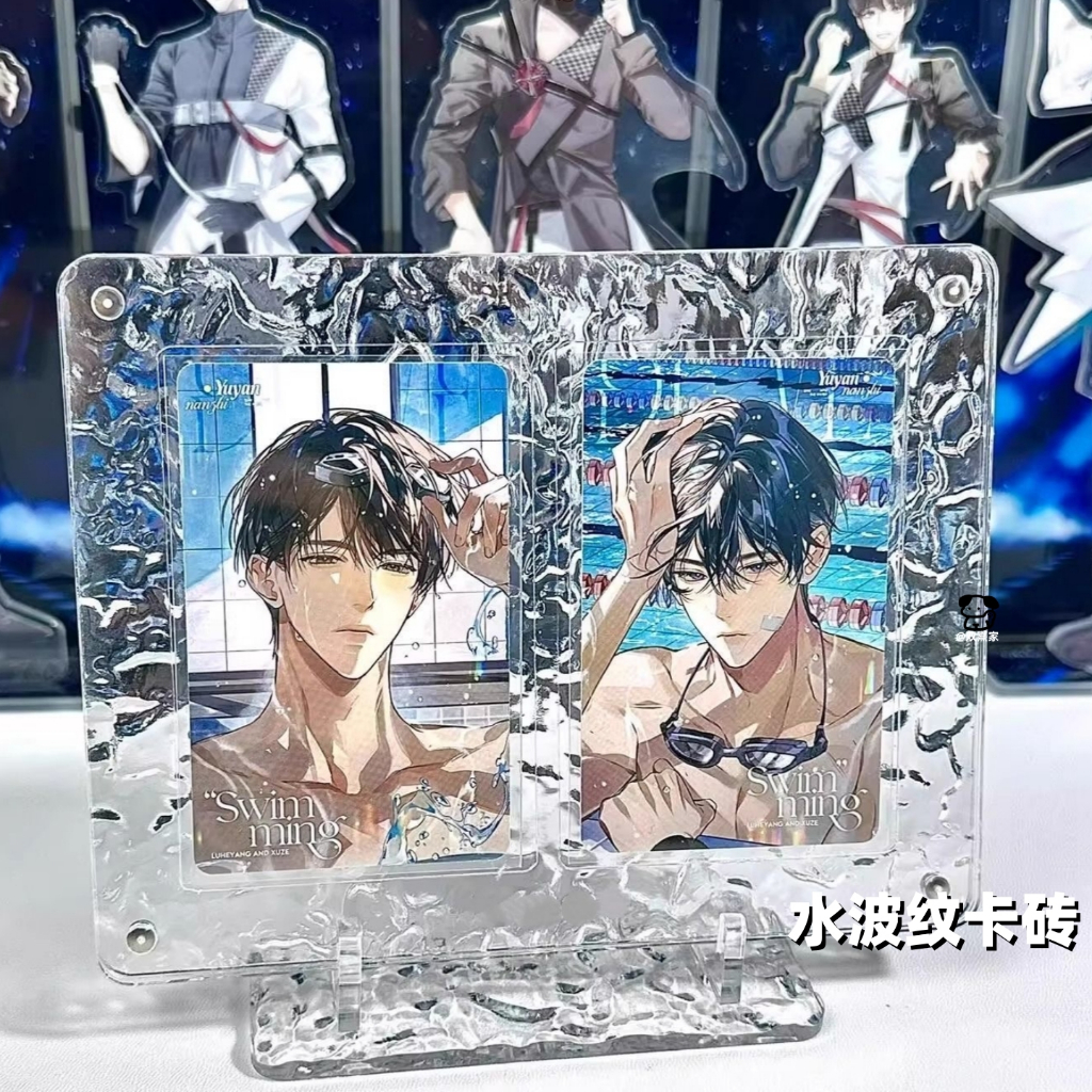 ระลอกน้ําการ์ดอิฐสองด้านเคลือบด้วยร่องอะคริลิคริสตัล10เซนติเมตรภาพโพลารอยด์การจัดเก็บภาพอะนิเมะดาวไล่