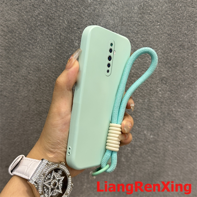 เคสสําหรับ OPPO Reno 2F reno2 F reno 2 F reno 2 เคสโทรศัพท์ Softcase ซิลิโคนเหลวกันกระแทกดีไซน์ใหม่ความงามพร้อมเชือกเส้นเล็ก YTDTGS01