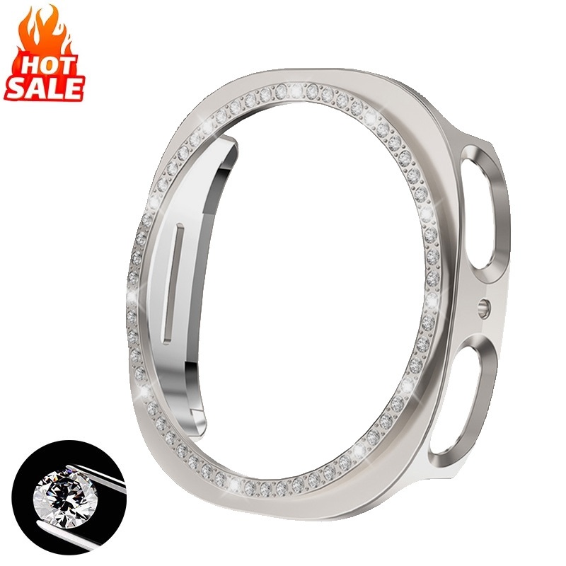 Diamond Hollow Protector สําหรับ Samsung Galaxy watch 8 40 มม.44 มม.กรณี Hard PC เกราะป้องกันกันชนสําหรับ Galaxy watch8 ฝาครอบ