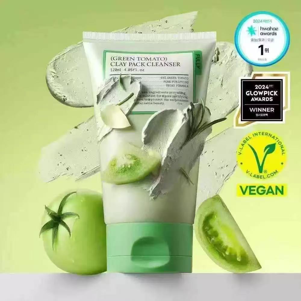 ใหม่ FULLY Green Tomato Clay Pack Cleanser 120ml