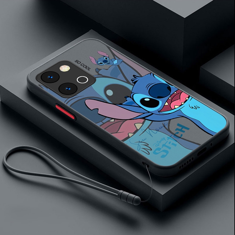 Redmi 15C POCO C85 Redmi15C Disney Stitch Custom Name Shokcproof Case Hybrid Frosted Cover
