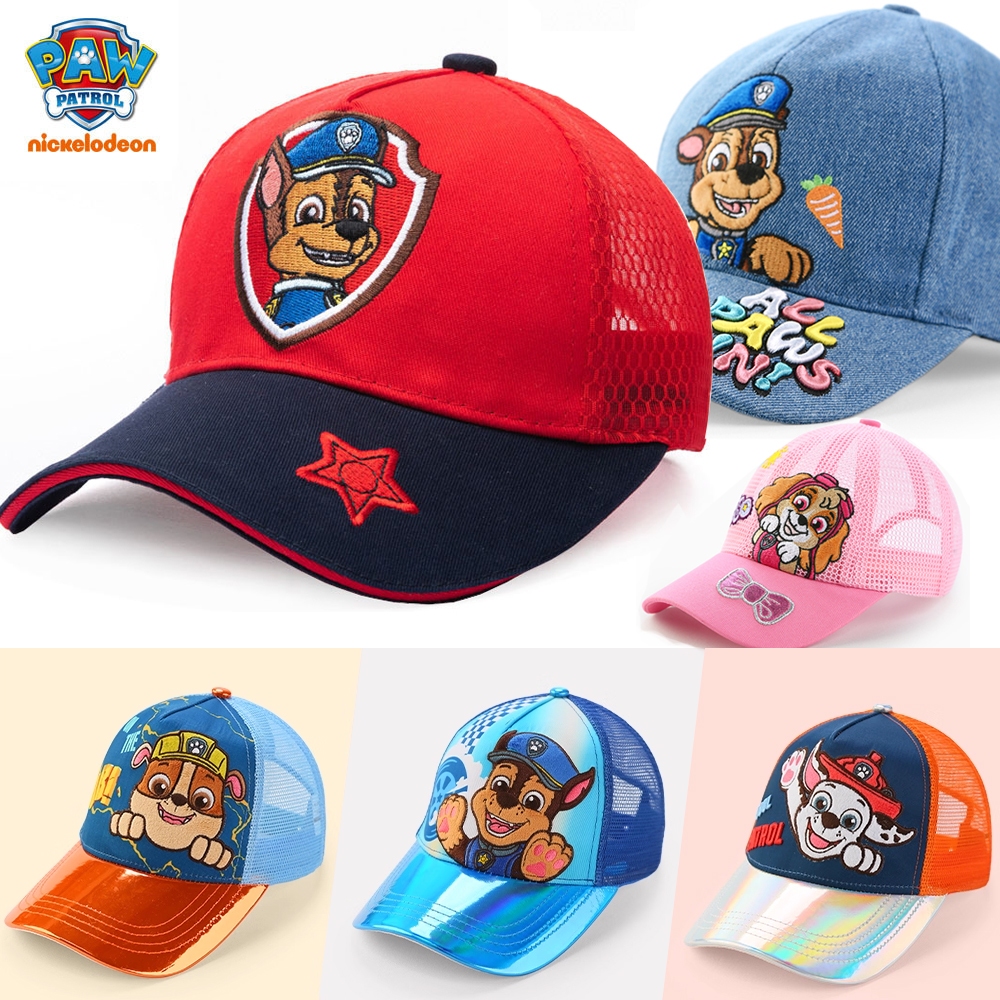 หมวกเด็ก PAW Patrol หมวกเบสบอล ระบายอากาศ แห้งเร็ว ปรับได้(5-10ขวบ) หมวกเบสบอลเด็กและหมวกกันแดดปัก