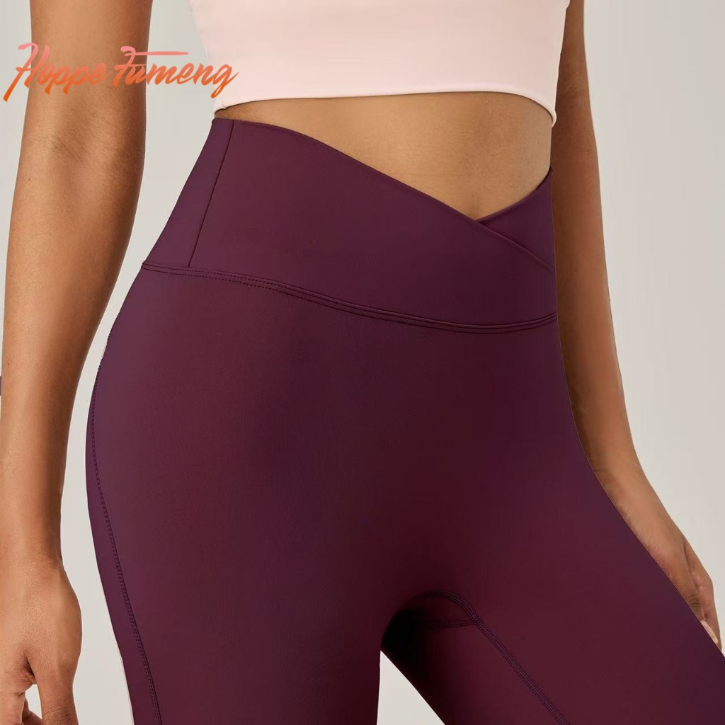 กางเกงขายาวออกกําลังกายผู้หญิงเอวสูงสําหรับใส่ยิม
