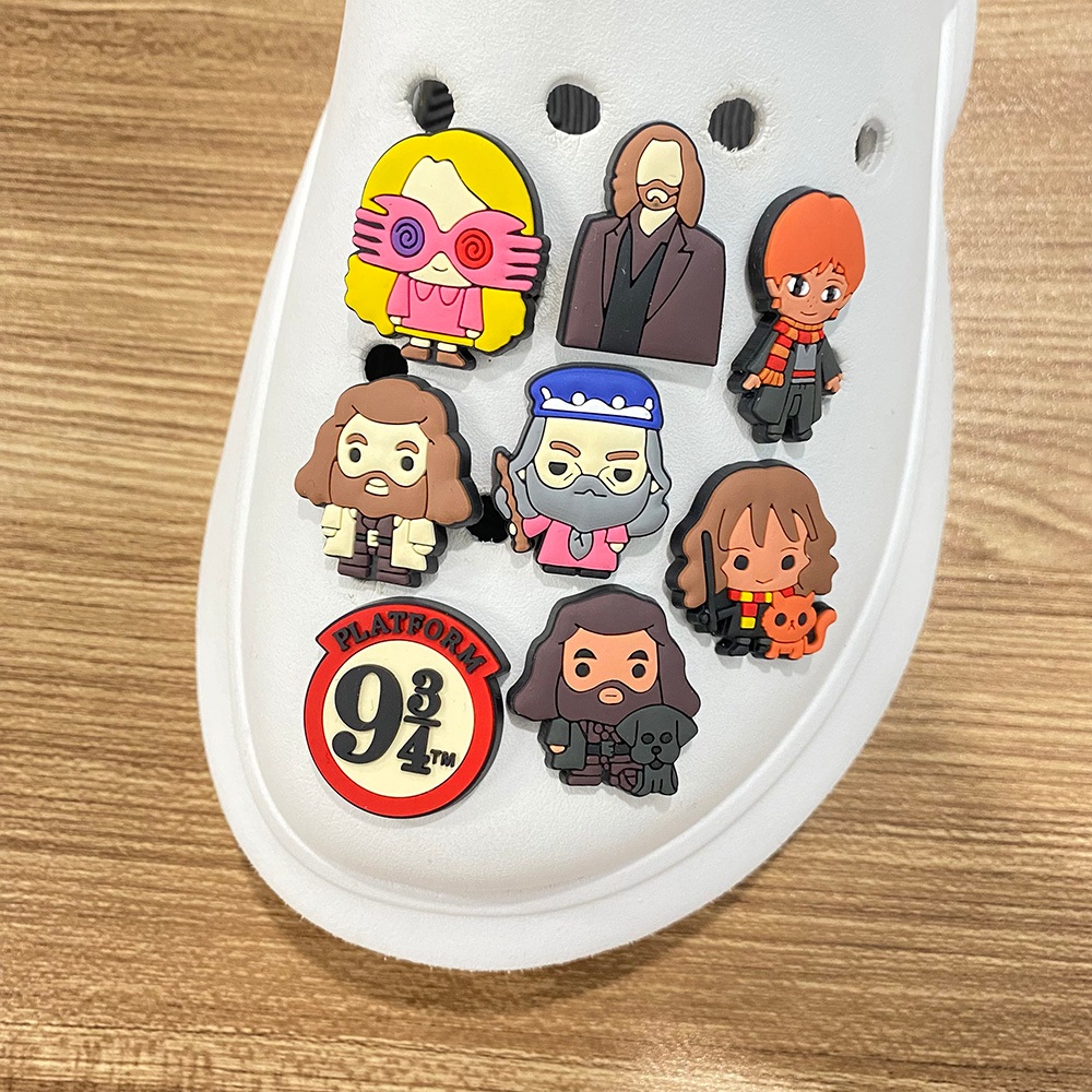 MEIDJ รองเท้า Charm พิมพ์ลายการ์ตูนหมี ผีเสืьอและอาหารสัตว์ ทำจากวัสดุ PVC พร้อมปุ่ม ราคา ถูกที่สุด ดีลบีเคเค แกลเลอรีภาพที่ 6