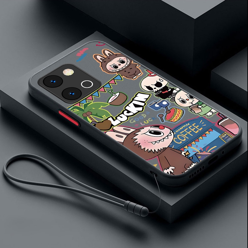 Redmi 15C POCO C85 Redmi15C Translucent Matte Casing การ์ตูน Labubu Case Clear Back Cover