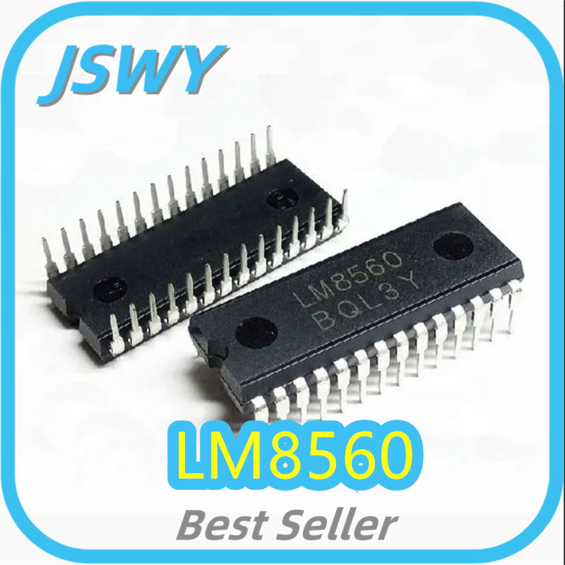 (5/25 ชิ้น) LM8560 ชิปนาฬิกาดิจิตอลไดรฟ์จอแสดงผล LED DIP-28 เดิม