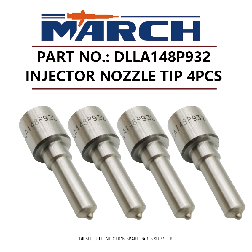 4 ชิ้นดีเซลหัวฉีดน้ํามันเชื้อเพลิงหัวฉีดเคล็ดลับ DLLA148P932 สําหรับ Nissan Navara 2.5L YD25 2.5d 09