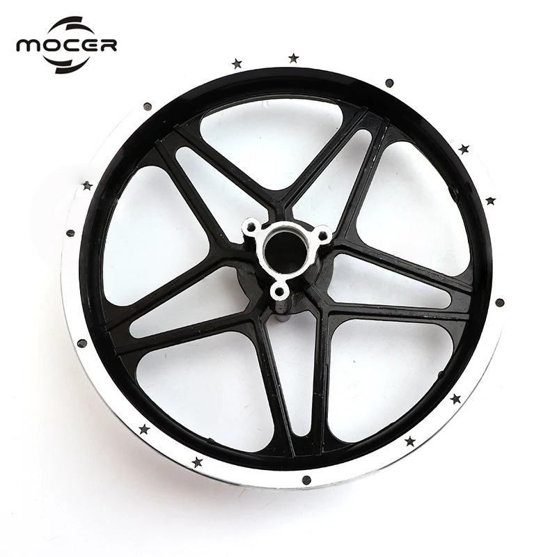 Mocer 10 นิ้วขอบ 2.50-10 รถจักรยานยนต์ด้านหน้าและด้านหลังดุมล้อสําหรับ Motocross 49cc 2 จังหวะ Off-road รถจักรยานยนต์ล้ออะไหล่