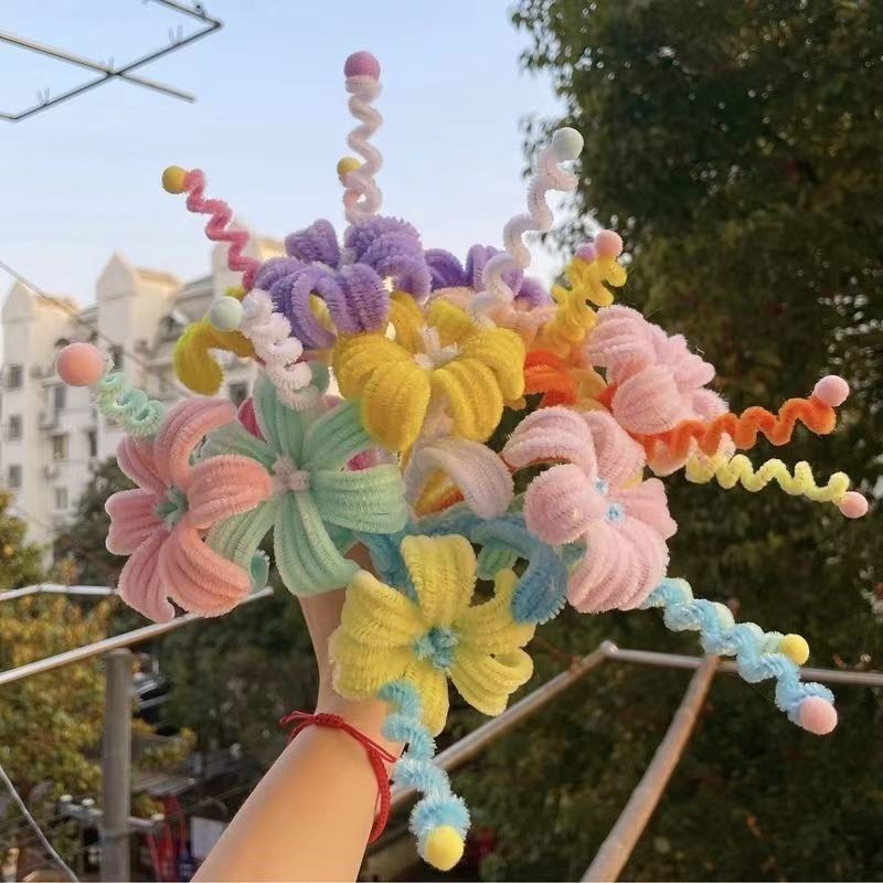 ไหมกำมะหยี่ DIY หนา 8 มม. จำนวน 100 เส้น สีพาสเทล ไม่หลุดร่วง ปรับได้ทีละเส้น เหมาะสำหรับงานฝีมือหลากหลายชนิด นุ่มฟู สดใส เป็นสินค้าขายดี - รูปที่ 5