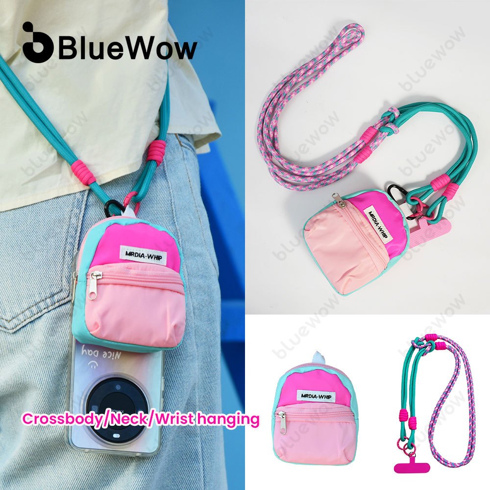 Bluewow โทรศัพท์มือถือ Lanyard Crossbody Universal ปรับสายคล้องไหล่ Anti-lost Lanyards อุปกรณ์เสริมโทรศัพท์มือถือ