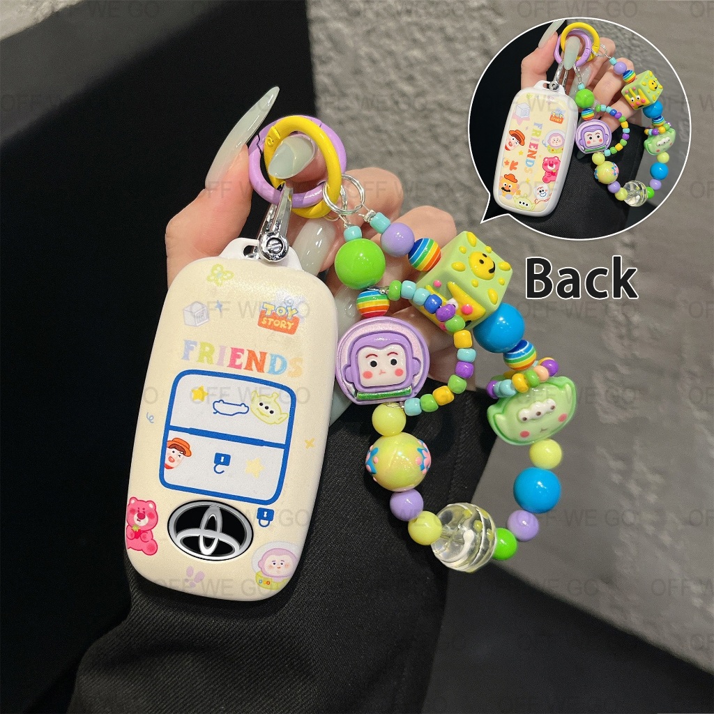 เคสกุญแจรถยนต์ Toyota yaris ativ Toyota Veloz 2022 Yaris Cross 2023 ปลอกกุญแจพวงกุญแจรถ ABS