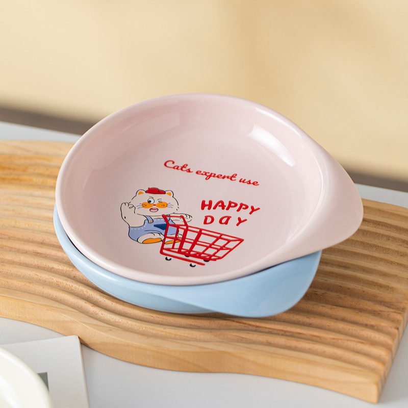 🔔 ชามเซรามิคพิเศษสำหรับขนมสัตว์✨HOCC | ทนทาน+ปลอดภัย+ทำความสะอาดง่าย 😻🐶 - รูปที่ 2