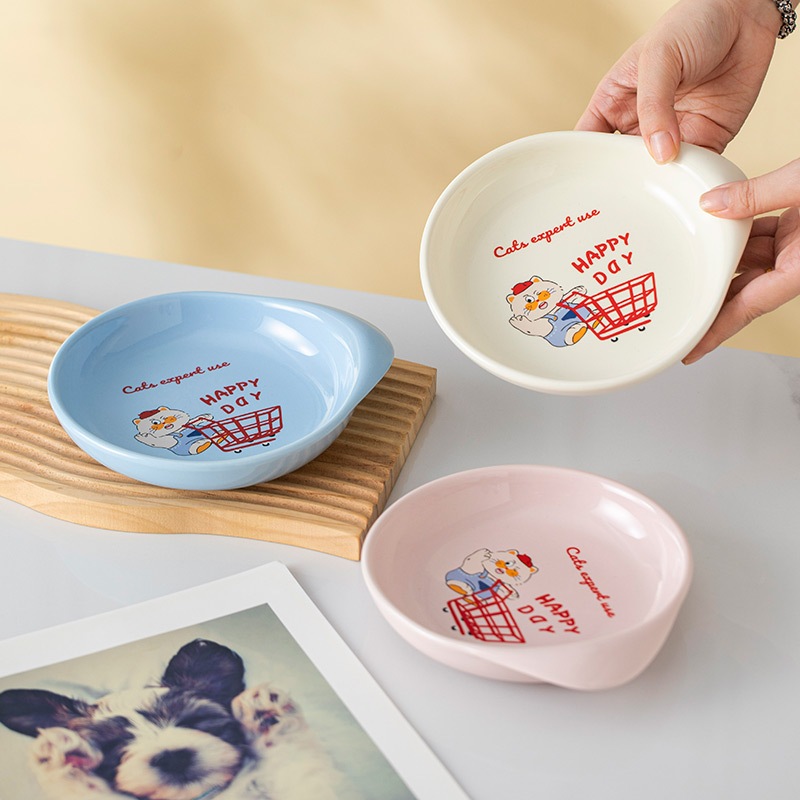 🔔 ชามเซรามิคพิเศษสำหรับขนมสัตว์✨HOCC | ทนทาน+ปลอดภัย+ทำความสะอาดง่าย 😻🐶 - รูปที่ 4