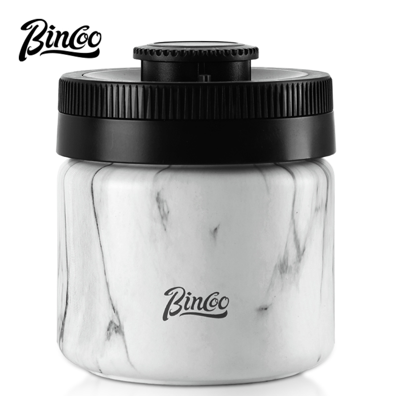 BINCOO สูญญากาศ-ปิดผนึกเมล็ดกาแฟกระป๋องกาแฟถังเก็บบ้านสแตนเลสอาหาร-เกรดสามารถ 400ML/600ML/1200ML