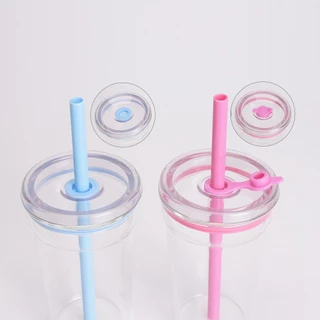 🔥แก้วมีหลอด 450ml ใหม่ปี 2026 แก้วโบโรซิลิเกต กันร้อน ทนความร้อนสูง สีพาสเทลใส หลายสีให้เลือก
