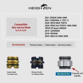 HEIGHTEN 48 มม. ขาตั้งรอกสําหรับ Abu Garcia Max SX รอกตกปลาแบบหมุน