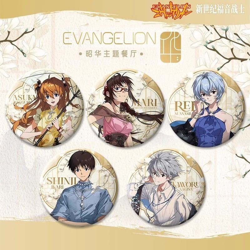 EVA Neon Genesis Evangelion Ayanami Rei Soryu Asuka Langley Nagisa Kaworu อะนิเมะป้ายปุ่มเข็มกลัด Pins คอสเพลย์คอลเลกชันของเล่นกระเป๋าตกแต่งของขวัญ