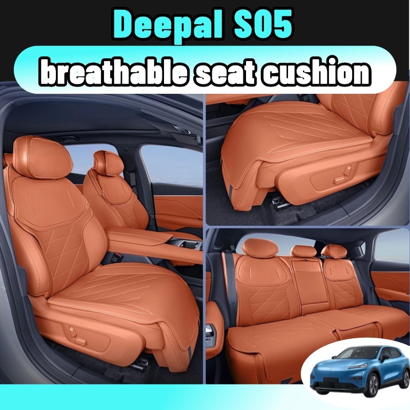 Deepal s05 ที่หุ้มเบาะรถยนต์ เบาะรองนั่งรถยนต์ หนังสังเคราะห์ระบายอากาศ 5 ที่นั่งครบชุด ออฟไวท์ อุปกรณ์ น้ำเงิน ดำ แต่งรถ ป้องกันรอยขีดข่วน