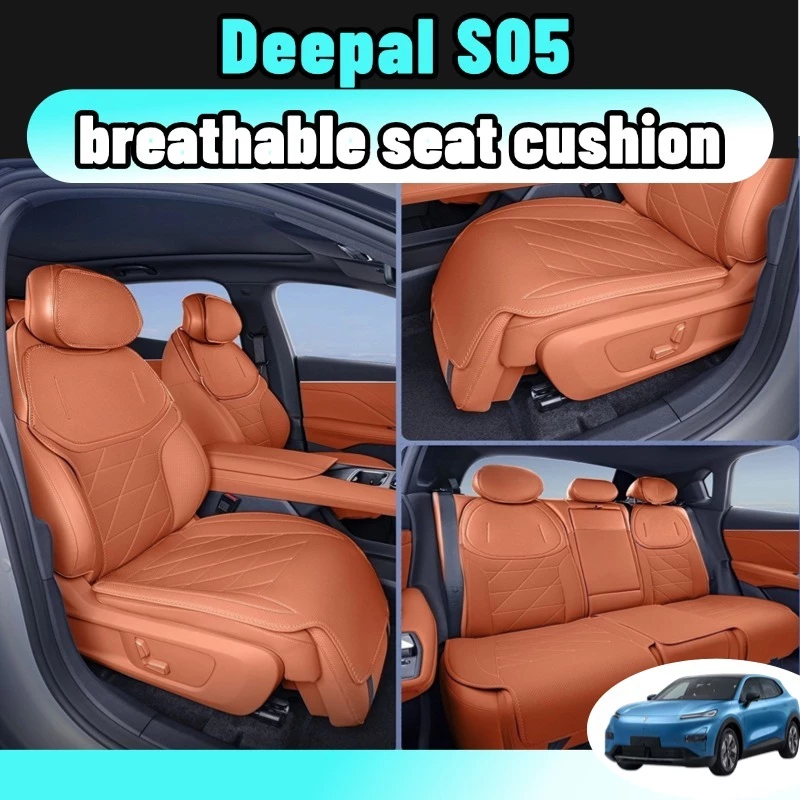 Deepal s05 ที่หุ้มเบาะรถยนต์ เบาะรองนั่งรถยนต์ หนังสังเคราะห์ระบายอากาศ 5 ที่นั่งครบชุด ออฟไวท์ อุปกรณ์ น้ำเงิน ดำ แต่งรถ ป้องกันรอยขีดข่วน