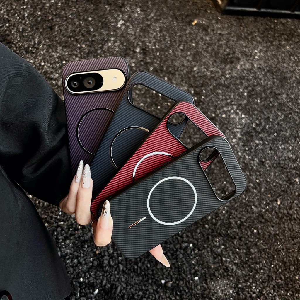 กรณีสําหรับ Google Pixel 6 7 8 10 9 Pro XL 6A 7A 8A 10A เคสโทรศัพท์รูปแบบไฟเบอร์ Ultrathin ปกหลังแม่เหล็ก