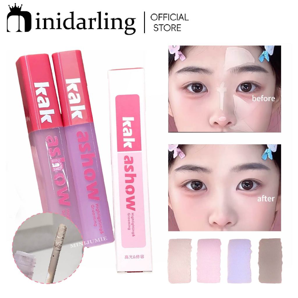 Kakashow Contouring การตั้งค่าของเหลวสูง แสง Highlight Liquid Brightening Matte Highlight Shadow
