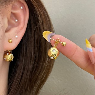 [GG] ใส่ต่างหูบอลทองคู่ต่างหูสุภาพสตรีสองสวม