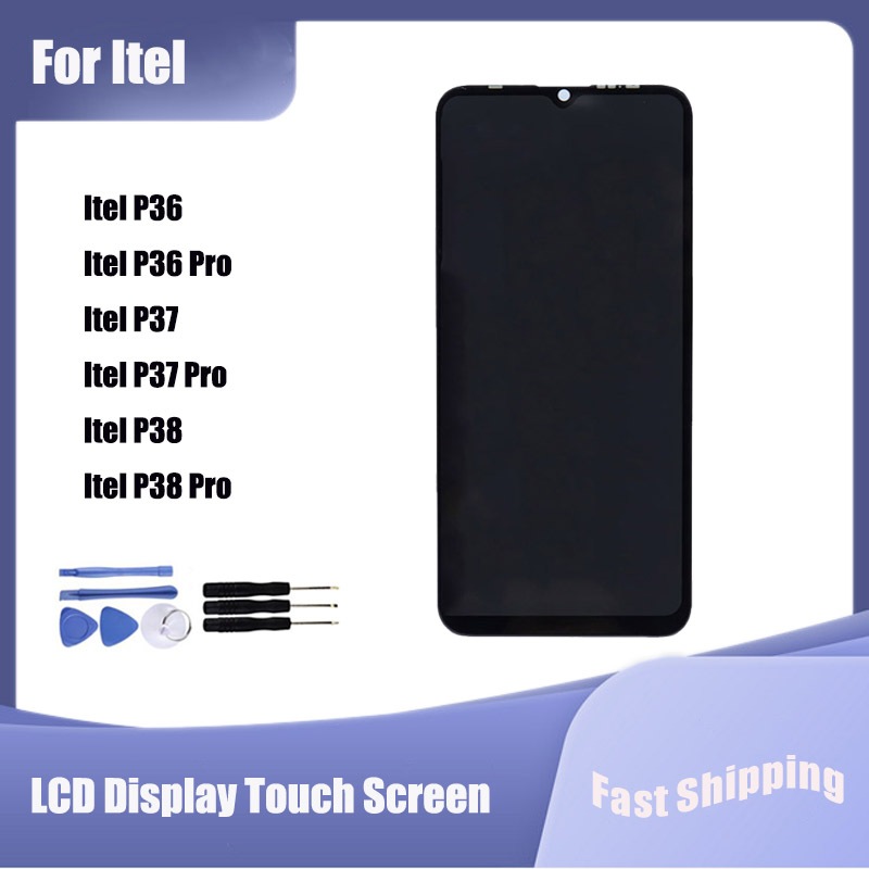 สําหรับ Itel P36 P37 P38 P36 Play P36 Pro จอแสดงผล LCD Touch Screen Digitizer Assembly Replacement P