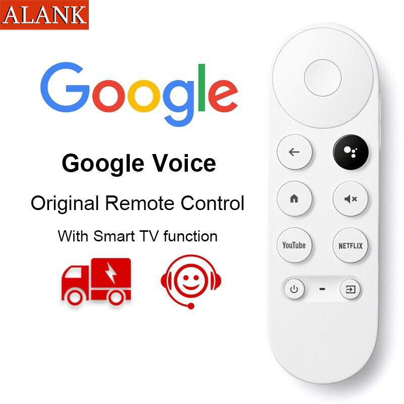 ALANK รีโมทควบคุม Bluetooth และเสียง สำหรับ Chromecast ด้วย Google TV รหัส G9N9N ตั้งค่าได้ง่าย