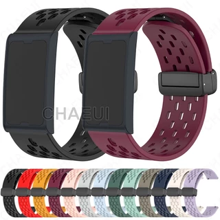 สายรัดซิลิโคนสายรัดระบายอากาศอุปกรณ์เสริมสร้อยข้อมือสําหรับ Amazfit Helio Strap