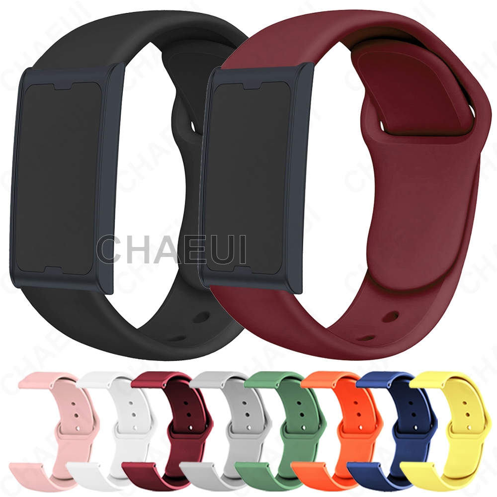สายรัดซิลิโคนนาฬิกาสปอร์ตอุปกรณ์เสริมสร้อยข้อมือสําหรับ Amazfit Helio Strap