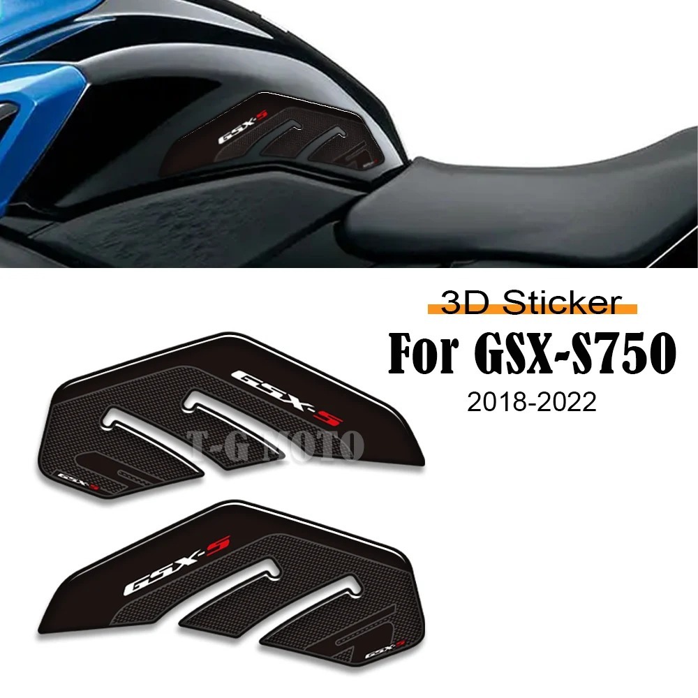 SUZUKI สําหรับSuzuki GSX-S750 GSXS750 ถังPadสติกเกอร์ป้องกัน GSX S750 S 750 GSX-S 2018 2019 2020 202