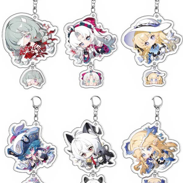 พวงกุญแจเกม Wuthering Waves จี้อะคริลิค Carttheia Phrolovi