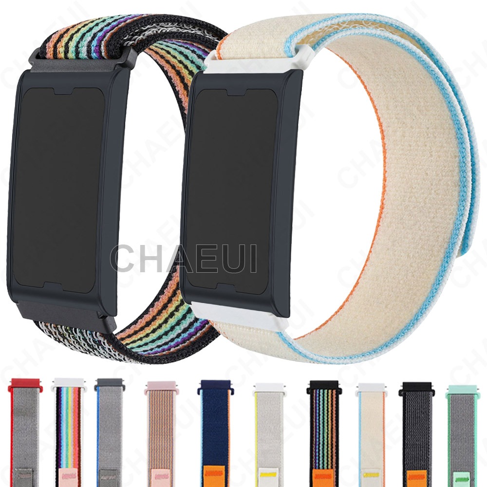 สายรัดไนลอนกีฬาวงห่วงสร้อยข้อมืออุปกรณ์เสริมสําหรับ Amazfit Helio Strap