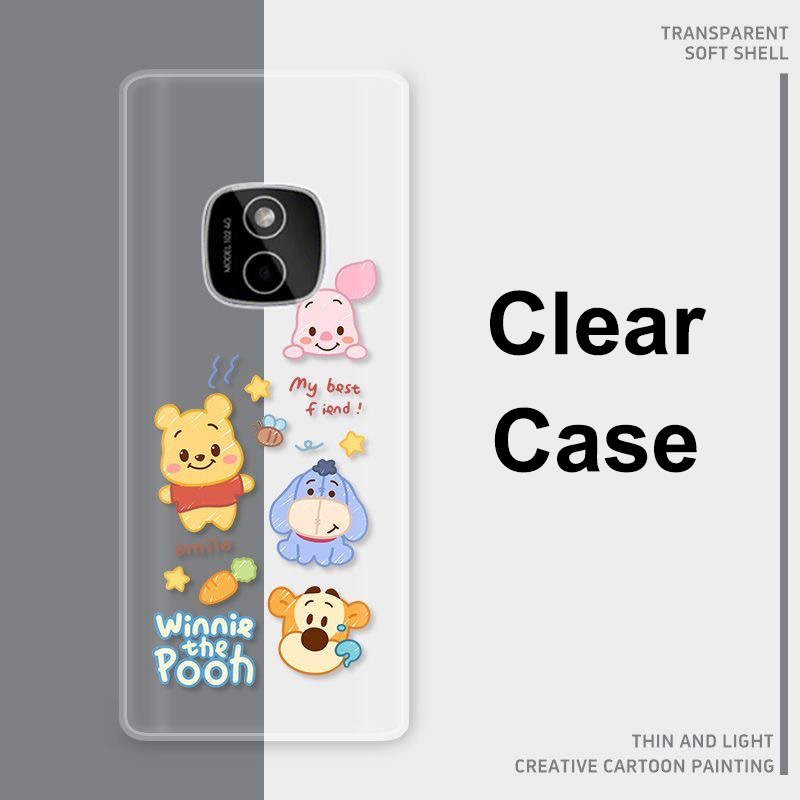 สําหรับ Nokia 102 4G กรณี HMD 102 TA-1729 ซิลิโคนใส TPU กันกระแทกปกหลังสําหรับ Nokia 3210 8210 125 1