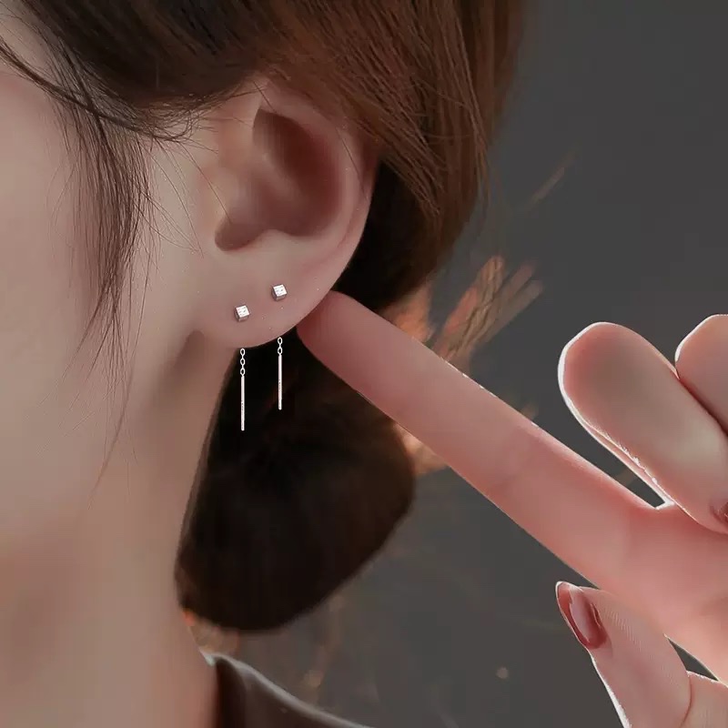 หูลวงสไตล์ญี่ปุ่นและเกาหลี Unisex ผลิตจากไทเทเนียม hypoallergenic ราคา ถูกที่สุด ดีลบีเคเค
