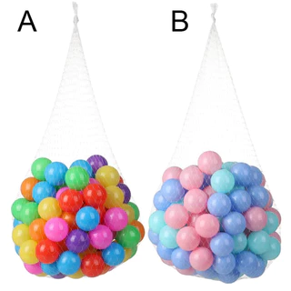 สระบอล ลูกบอลพลาสติก 5.5-8 ซม 50/100 ลูก สีมุกอ่อน สีสดใส ของเล่นเด็ก เสริมพัฒนาการ ฟรีจัดส่ง
