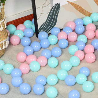 สระบอล ลูกบอลพลาสติก 5.5-8 ซม 50/100 ลูก สีมุกอ่อน สีสดใส ของเล่นเด็ก เสริมพัฒนาการ ฟรีจัดส่ง