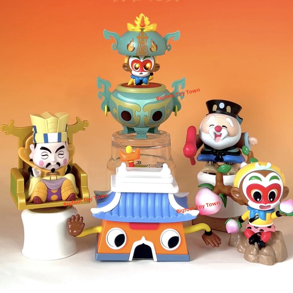 2025 KFC x Journey to the West ของเล่น,ตุ๊กตาตัวละคร Monkey King คลาสสิกจาก Shanghai Animation Film Studio, เครื่องประดับโต๊ะทํางานที่สมบูรณ์แบบและของสะสม