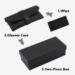 Laoyao.shop กรอบแว่นตาบรรจุภัณฑ์ด้านนอกแว่นตากระเป๋าผ้าแว่นต…