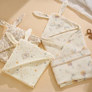 90X90 ซม.ผ้าฝ้ายผ้ากอซ Baby Swaddle Wrap ผ้าห่มห่อตัวสําหรับ…
