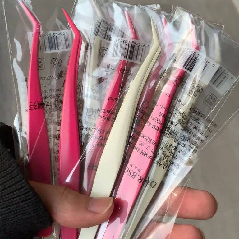 โอยา |   แหนบไม่ติดขนตาปลอมทําด้วยมือคู่มือสติกเกอร์แหนบทั้งร่างกายเคลือบไร้กาว