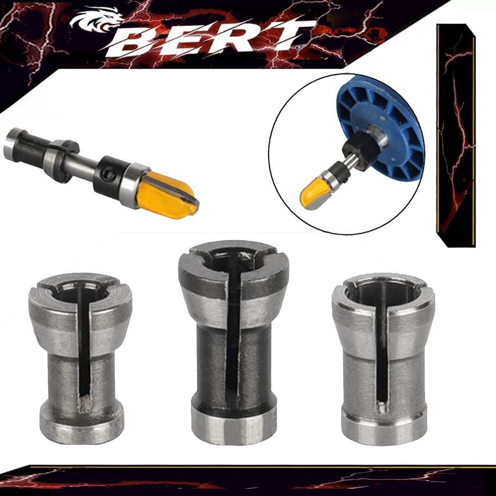 BERT🇹🇭｜6 มม.6.35 มม.8 มม อะแดปเตอร์แกะสลักเครื่องตัดแต่งเราเตอร์ไฟฟ้าความแม่นยําสูง  อะแดปเตอร์หัวจับดอกสว่านเราเตอร์