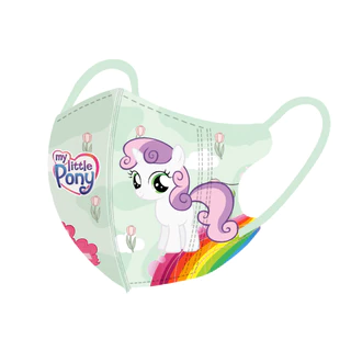 2025 ใหม่สี Pony 50 ชิ้นหน้ากากเด็ก 3-12 ปี Unicorn Rainbow Horse สามมิติบรรจุภัณฑ์อิสระ My Little Pony