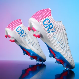 2025 ใหม่ CR7 รองเท้าฟุตบอลวิทยาเขตการฝึกอบรมกีฬากลางแจ้ง 4 สีขนาด 35-45